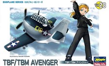 Listing image for Hasegawa Grumman TBF/TBM Avenger Eggplane Non-scale Model Aircraft Kit TH28-601