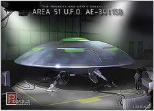 Listing image for Pegasus Area-51 UFO A.E.-341.15B - Science Fiction Plastic Model Kit - 1/72