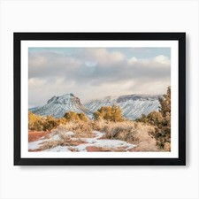 Listing image for Snowy Utah Desert Art Print Framed Wall Art Poster Canvas Print Picture
