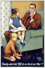 Listing image for Daddy, What Did You Do in the Great War? 1915 WWI British Poster