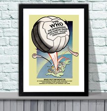 Listing image for The Who Put The Boot In Tour Poster 1976 Charlton - 4 Sizes - 3 Framed Options