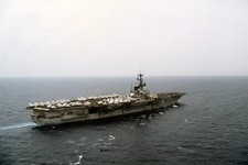 Listing image for US Navy Aircraft Carrier USS Forrestal CV-59 Ship Ocean Poster Photo 24x36