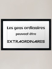 Listing image for Ordinary people can be extraordinar Framed Wall Art Poster Canvas Print Picture
