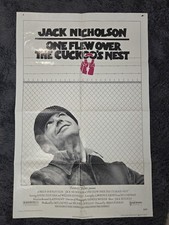 Listing image for One Flew Over the Cuckoo's Nest 1975 27"x41" Pre-Academy Award Movie Poster